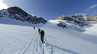 Montée du glacier de la Girose vers le Rateau