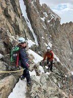 Traverse du Rateau sur le flanc Sud